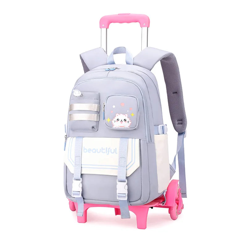 Kids’ Stylish Multicolor Travel Trolley Bag childrensterritory