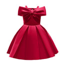 Girls' Sleeveless Bow Design Summer Party Dresses