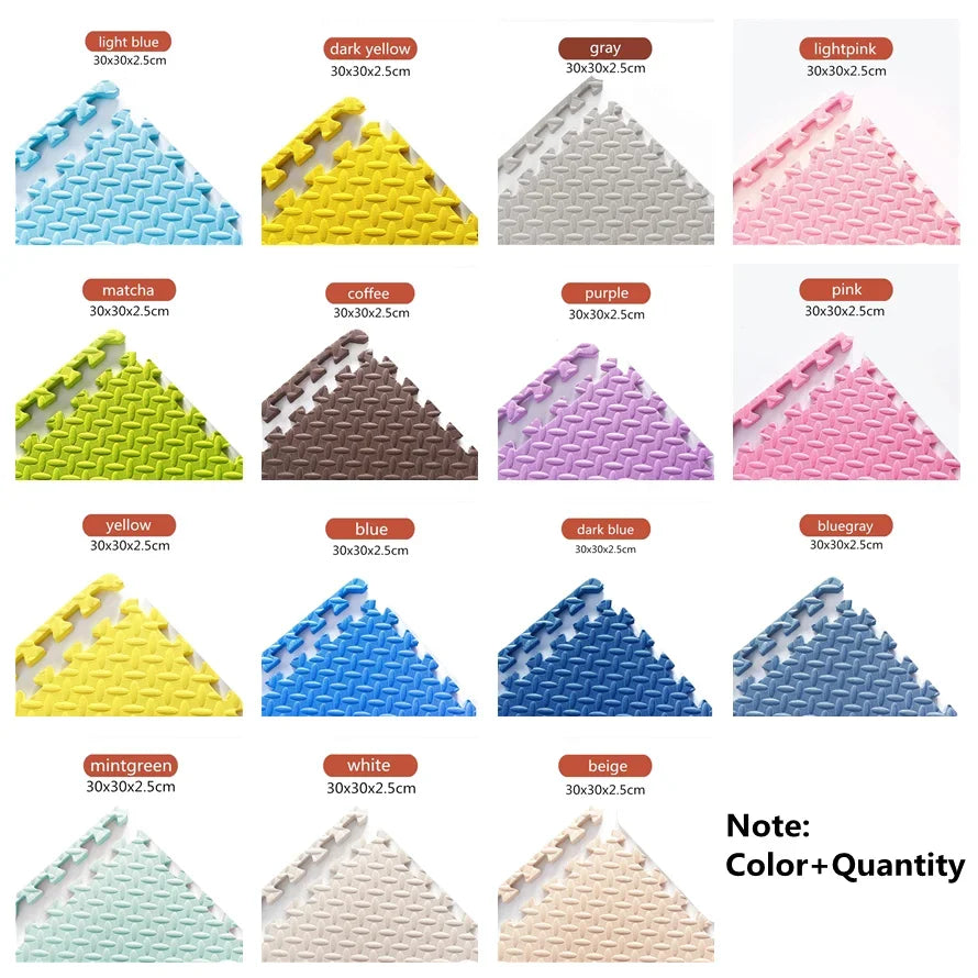 Soft Interlocking 2.5-cm-thick Baby/Kids Puzzle Mats childrensterritory