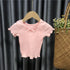 Little Girls, Korean Style Cross Striped Solid Tank Tops childrensterritory