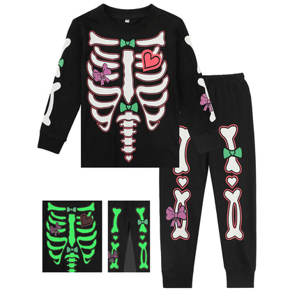 Kids Boy Skeleton Glow in the Dark Girls Unicorn Halloween Costumes childrensterritory