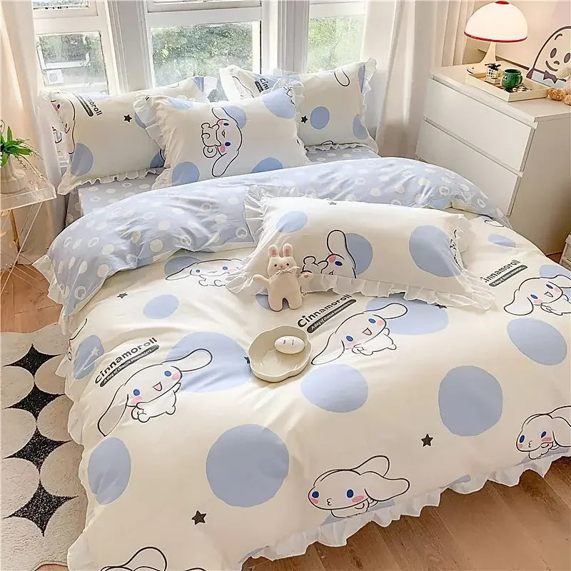 Cartoon Animation Design Duvet Cover Bedding Set for Kids Room
