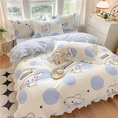 Cartoon Animation Design Duvet Cover Bedding Set for Kids Room