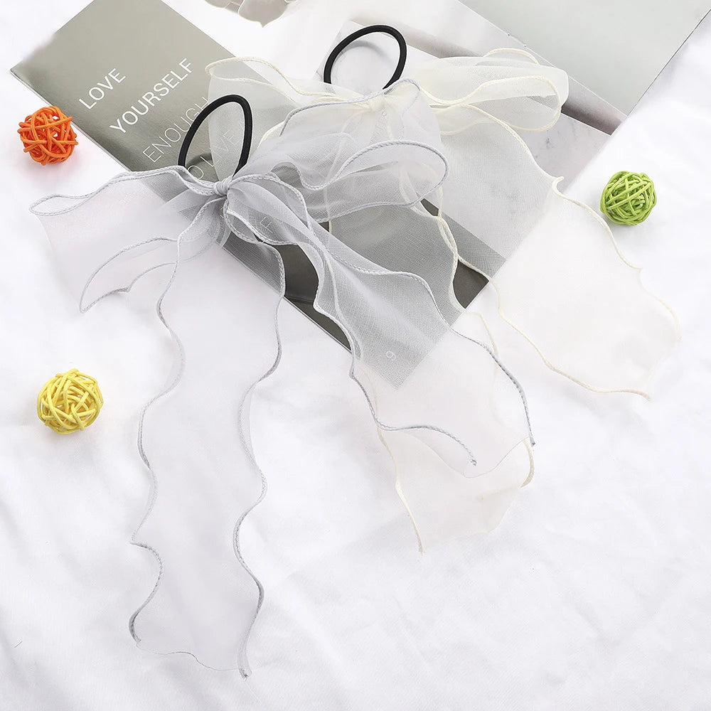 Lace Hair Rope Girls Streamer Elastic Hair Bands