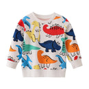 Cartoon Animal Print Long Sleeve Kids Boys Sweatshirts childrensterritory