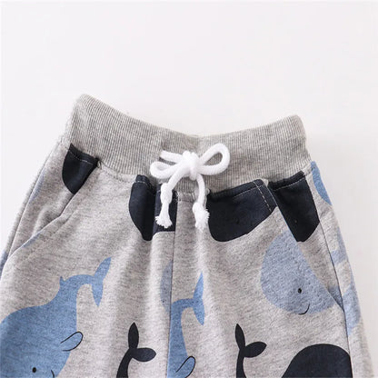Animal Cartoon Print Kids Boys Shorts Summer Pants childrensterritory