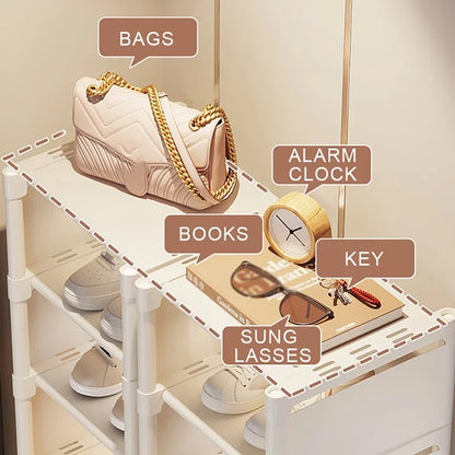 5 to 7-Layer Space-Saving Shoe Cabinet Shoe Organizer childrensterritory