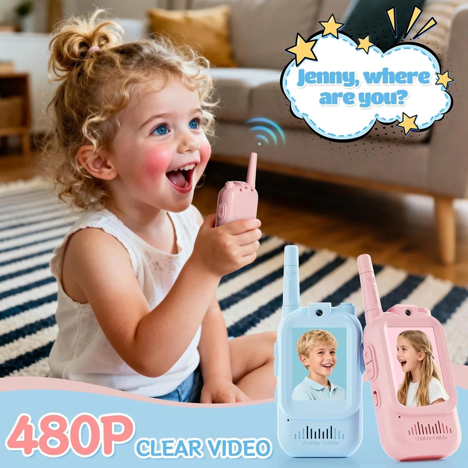 Portable HD Video Walkie Talkies for Kids Outdoor Play childrensterritory