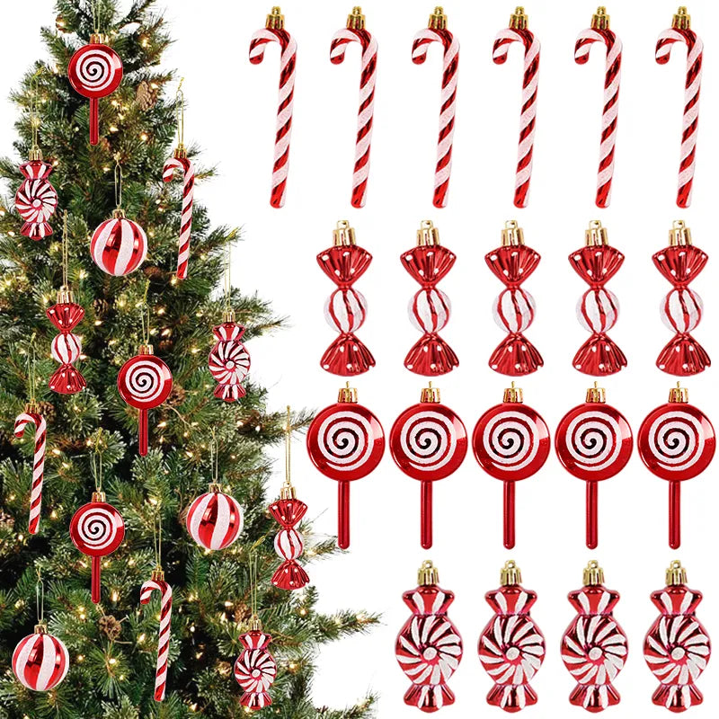 6pcs Christmas Tree Hanging Ornaments for Home childrensterritory