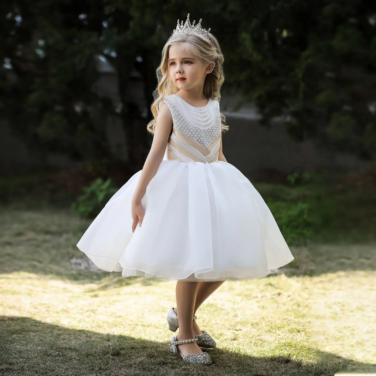 Elegant Bridesmaid Beading Design Girls Bridesmaid Dress