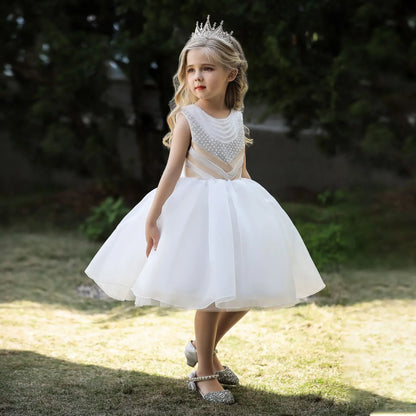 Elegant Bridesmaid Beading Design Girls Bridesmaid Dress
