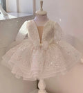 Baby/Kids Girls Sparkly Feather Birthday/Wedding Party Dresses