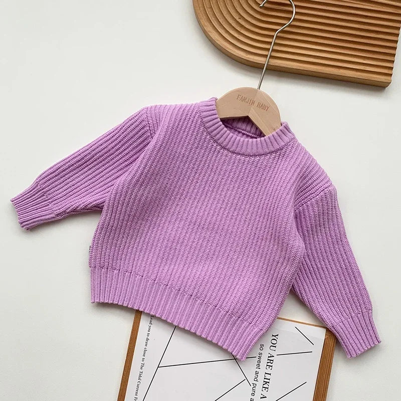 Kids Round Neck Long Sleeves Winter Sweater childrensterritory