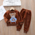 Kids Cartoon Design Warm Casual Clothing Set childrensterritory