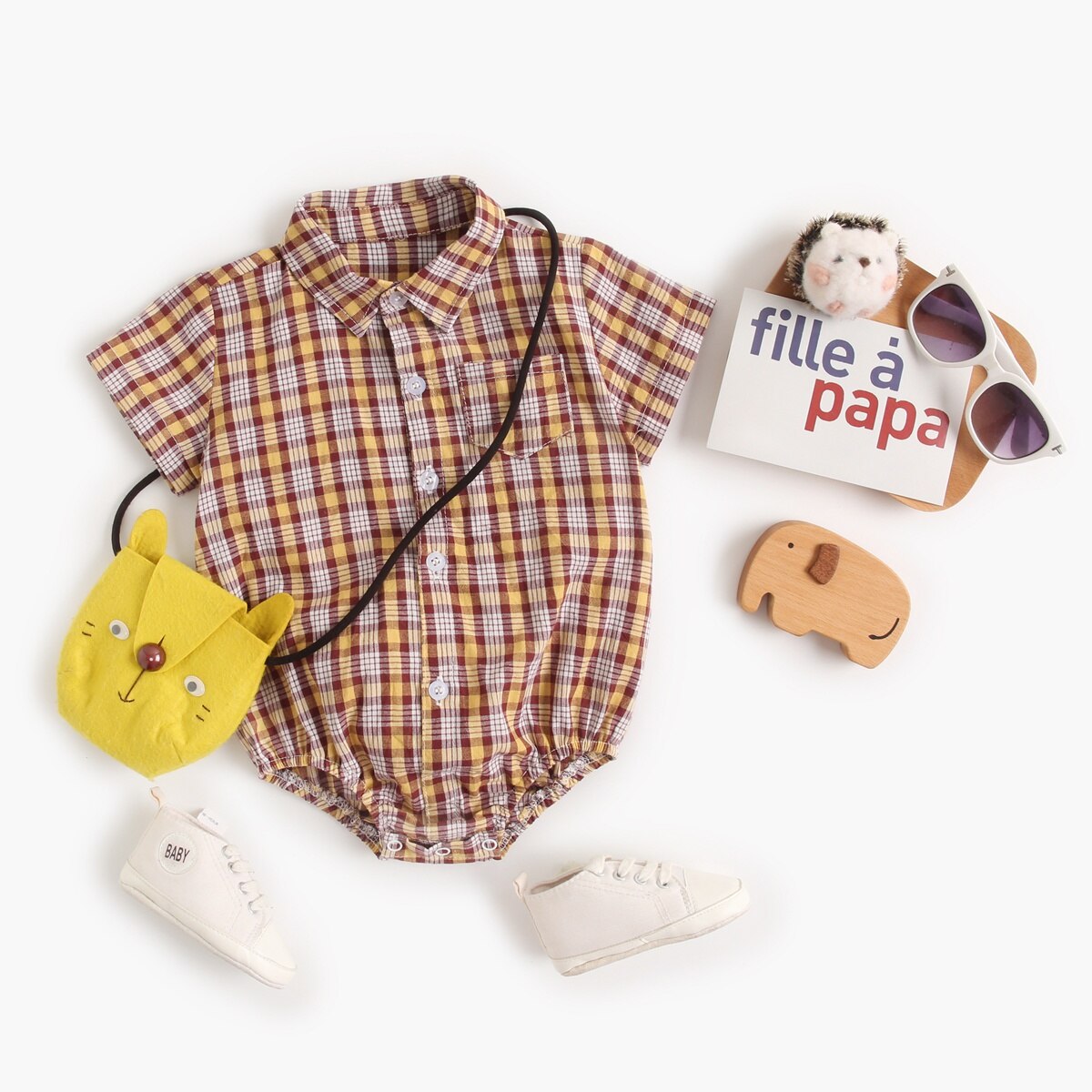 Baby Boys Girls Cotton Short Sleeve Shirts Style Bodysuit childrensterritory