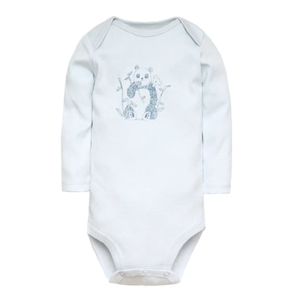 Cartoon Print Soft Cotton Bodysuits For Newborn Babies childrensterritory