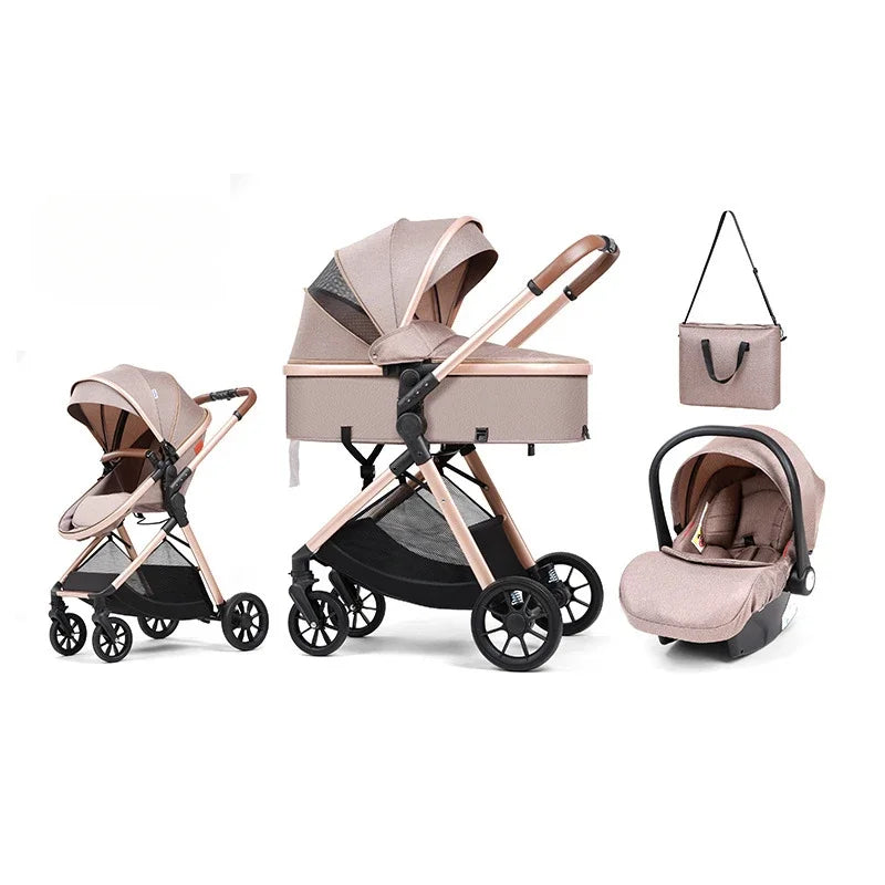 3-in-1 Multipurpose, Lightweight Infant Stroller with Car Seats childrensterritory