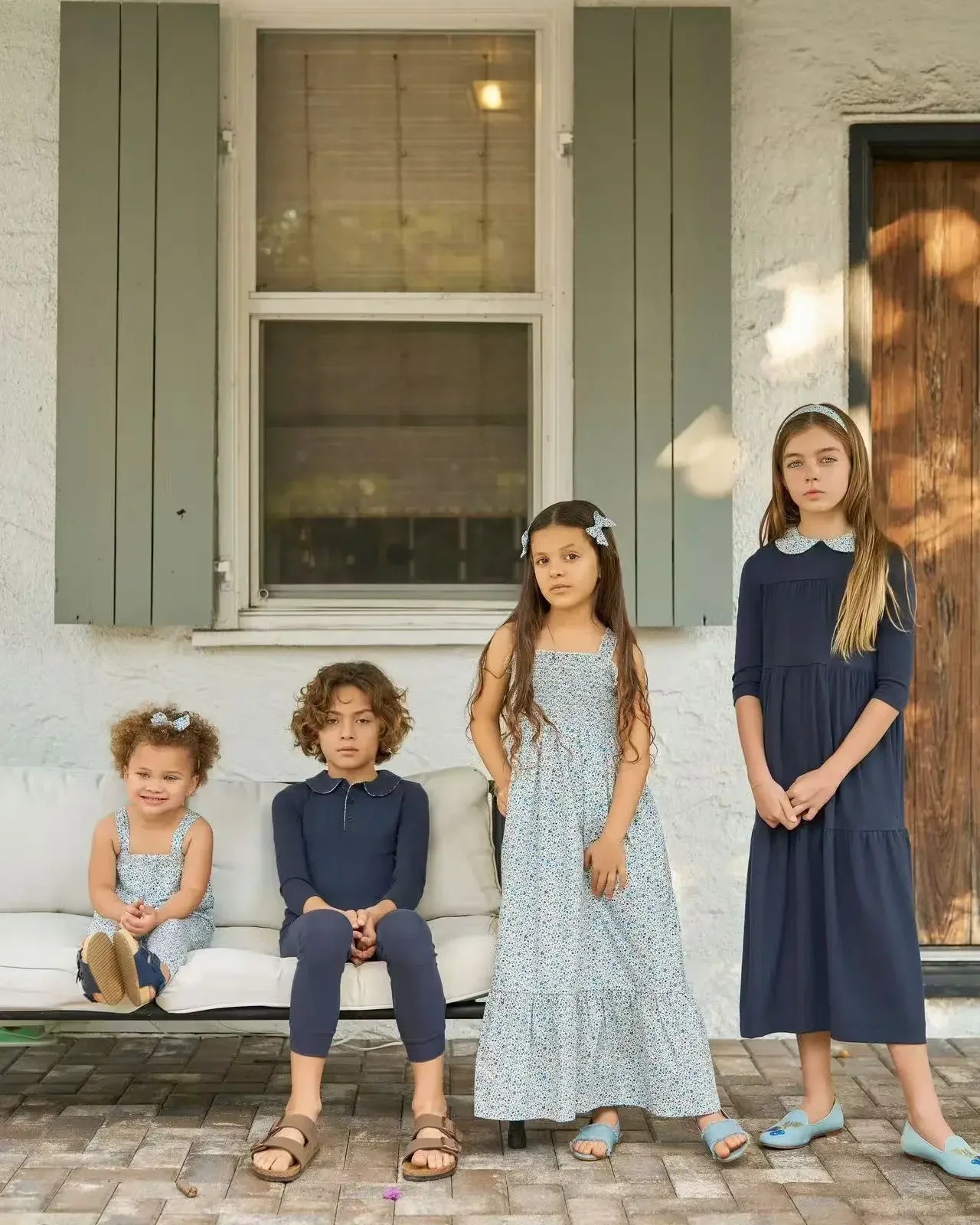 Collar Design Summer Casual Family Matching Clothing Set childrensterritory