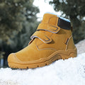 Kids Suede Fashion High Top Hook And Loop Warm Shoes childrensterritory