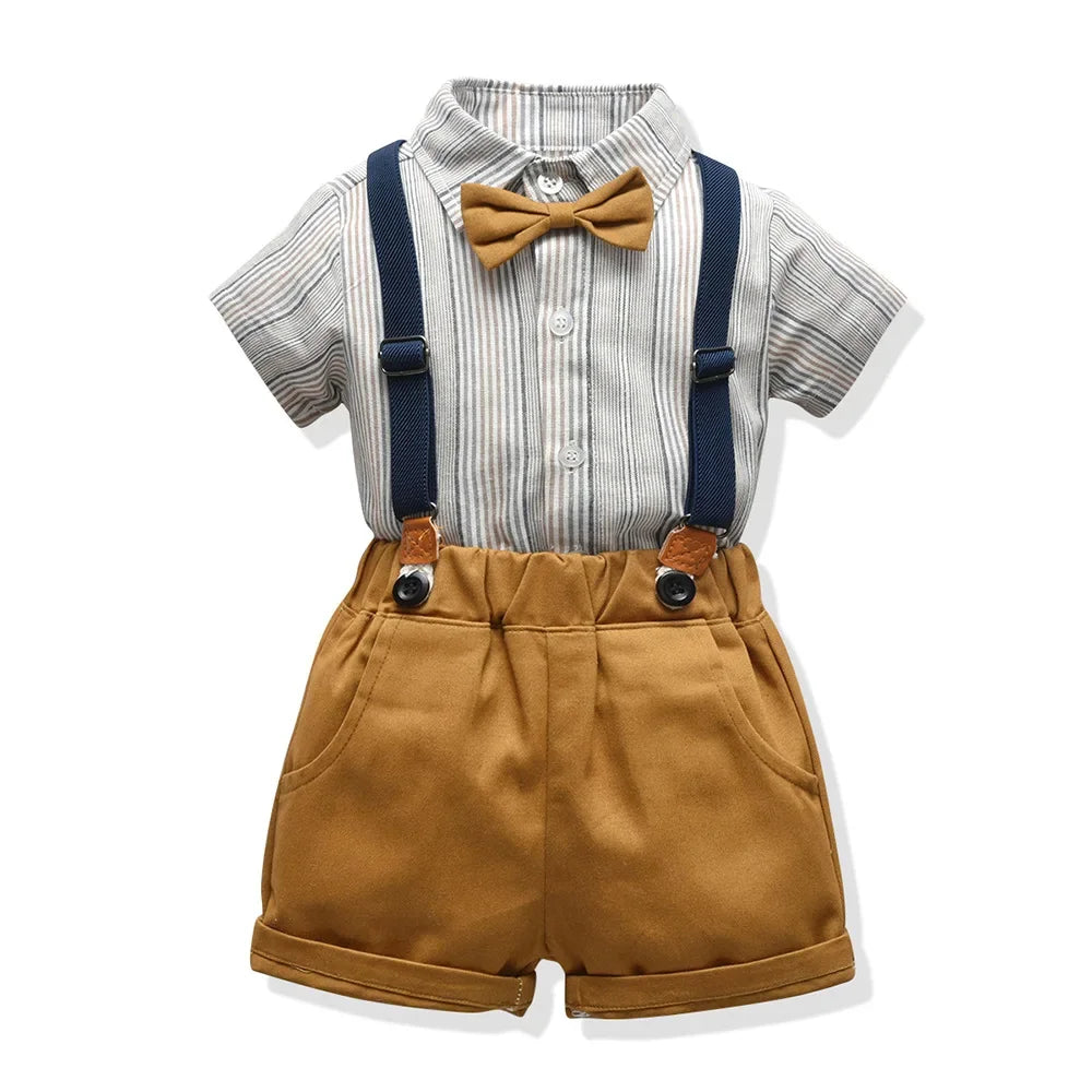 Little Boys Elegant Gentlemen Clothes Sets for Birthday Party