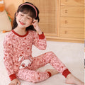 Kids Boys Girls Cartoon Print Tops + Pants Sets Sleepwear childrensterritory