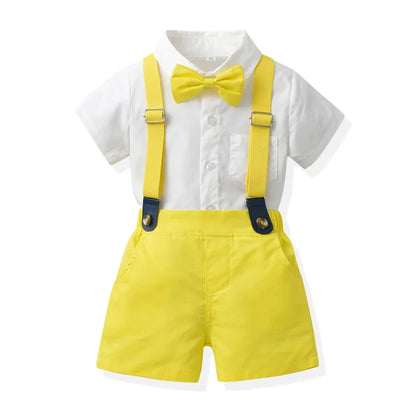 Little Boys Elegant Gentlemen Clothes Sets for Birthday Party