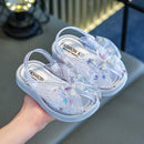 Rhinestones Bow Design Princess Slippers for Kids Girls