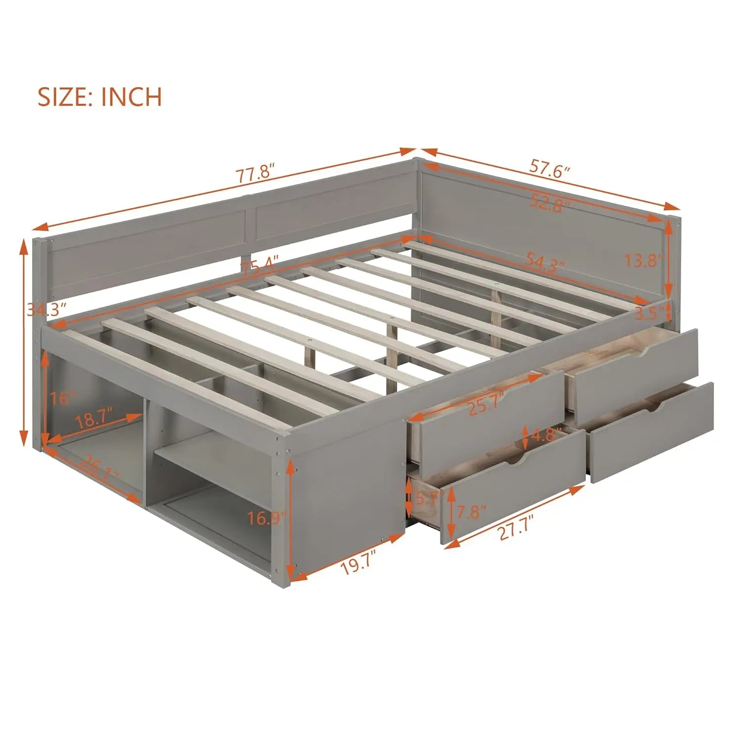 Comfortable Kids Bed Frame Designed to Ensure Safety and Reliable Support
