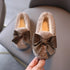 Girls Bow Fur Design Soft And Stylish Shoes childrensterritory