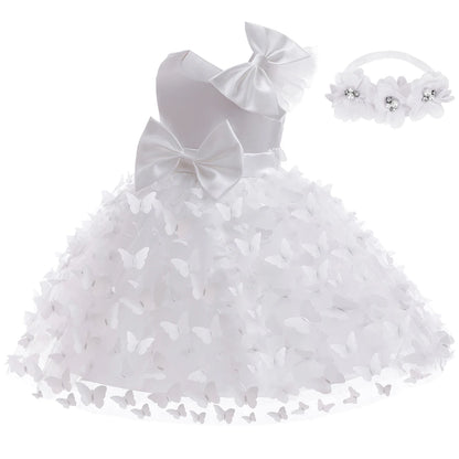Baby Girl Three-Dimension Butterfly Gown for Baptism/Birthday