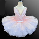 Kids Girls Sequins Tassel Modern Ballet Leotard Tutu Dresses childrensterritory