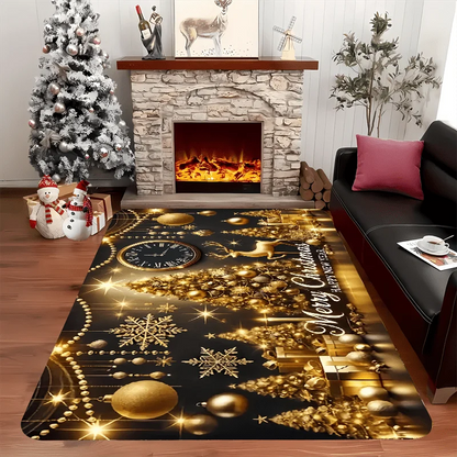 Large Non-Slip Christmas Carpet for Home Decor