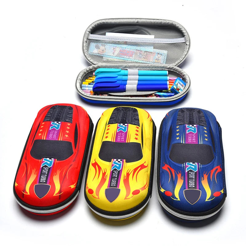 3D Racing Car Design Pencil Cases For Children childrensterritory