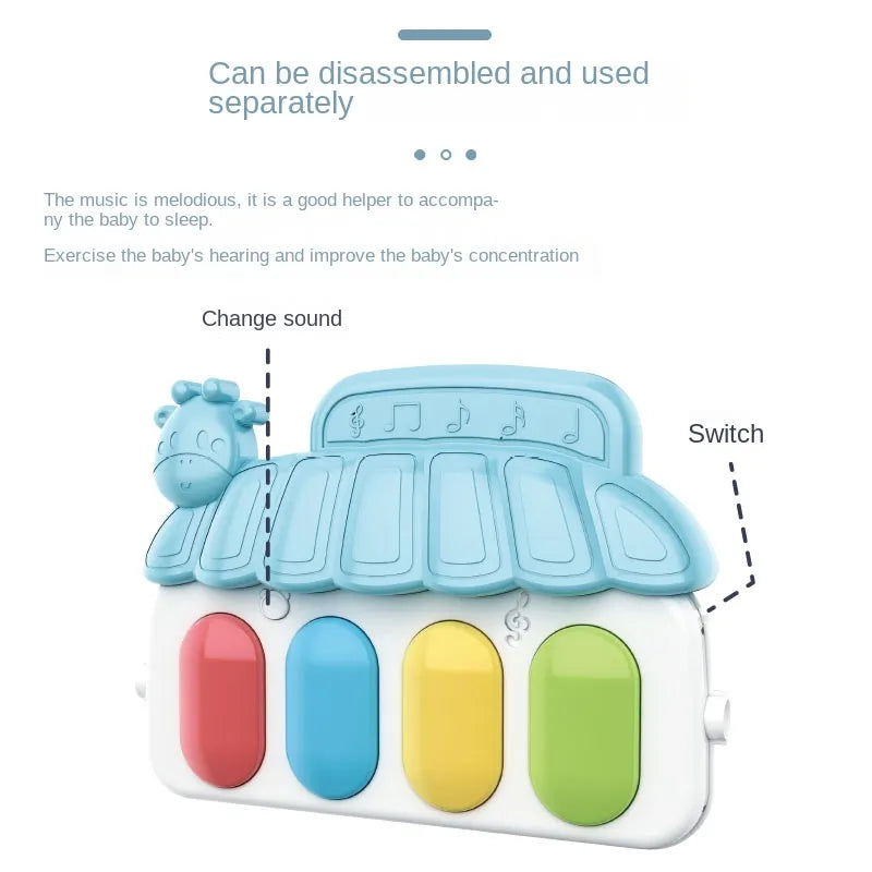 Baby Cartoon Design Musical Piano Crawling Pad childrensterritory
