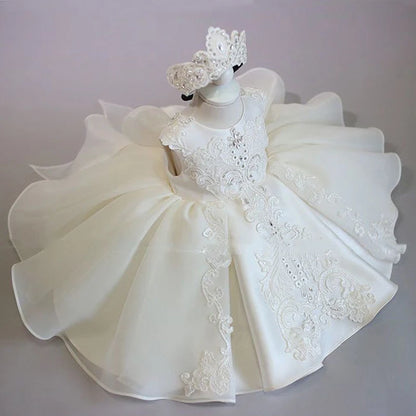 Baby/Kids Girls Bow Design Tulle Prom/Birthday Party Dresses