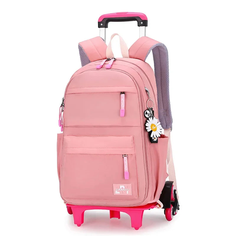 Kids/Teen Girls Multifunctional Wheeled School Backpack Set