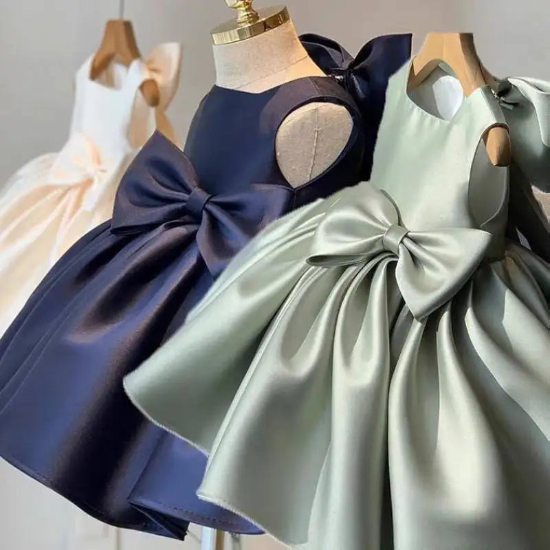 Baby/Kids Girls Bowknot Design Princess Birthday Party Dresses