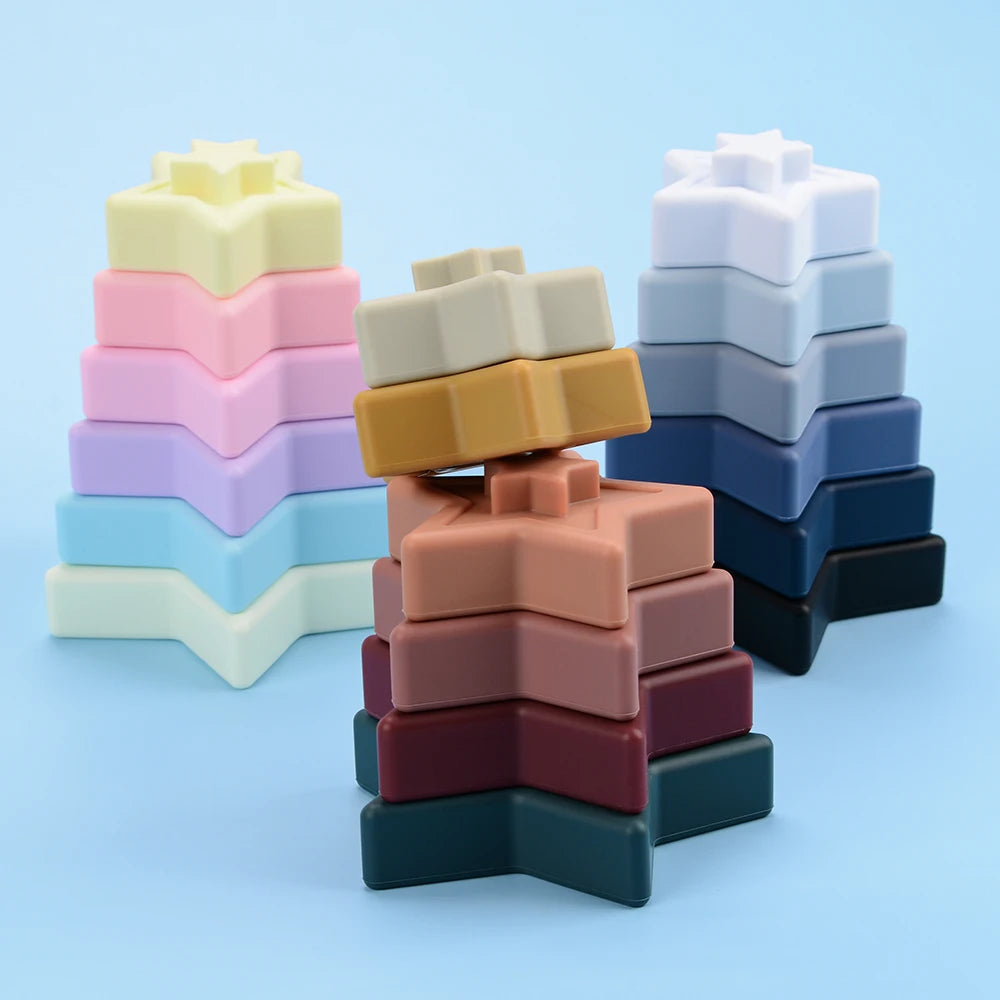 IQ-Enhanced Kids Silicone Building Block Toys