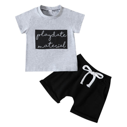 Baby Boys Short Sleeve Tops and Shorts Set for Summer childrensterritory
