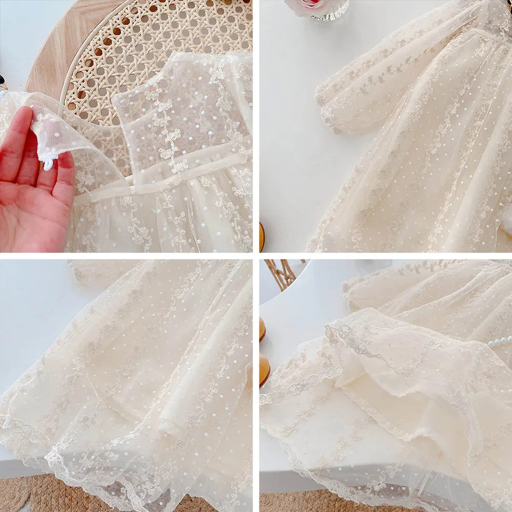 Little Girls Long Sleeve Weddings Dresses childrensterritory