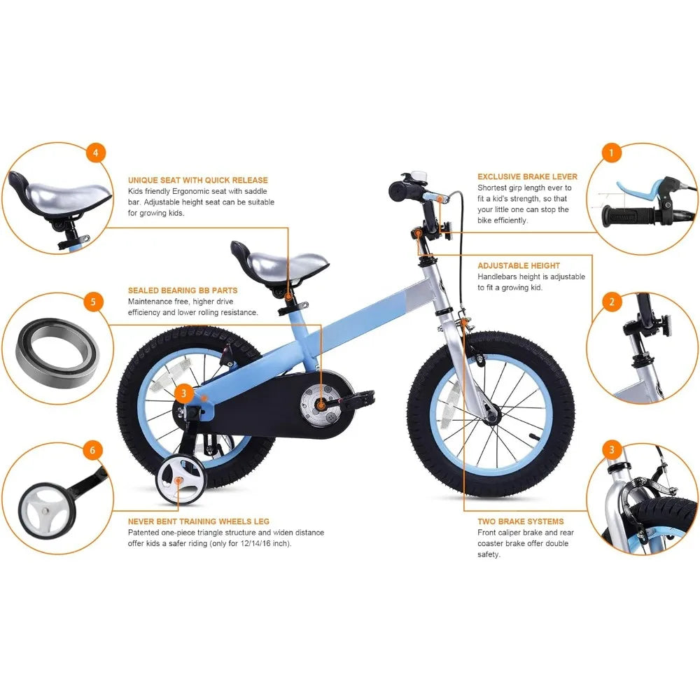 Kids 12-20 Inch Bicycles with Traning Wheel for Boys and Girls childrensterritory