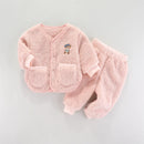 Kids Cartoon Design Long Sleeves Warm Clothing Set childrensterritory