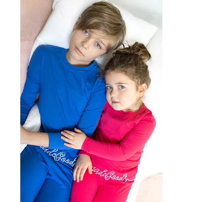 Full Sleeves Solid Colour Kids Night Outfit childrensterritory