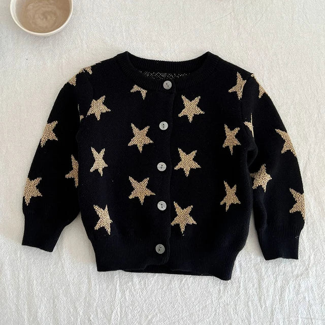 Baby Girls Long Sleeve Embroider Knit Cardigan childrensterritory