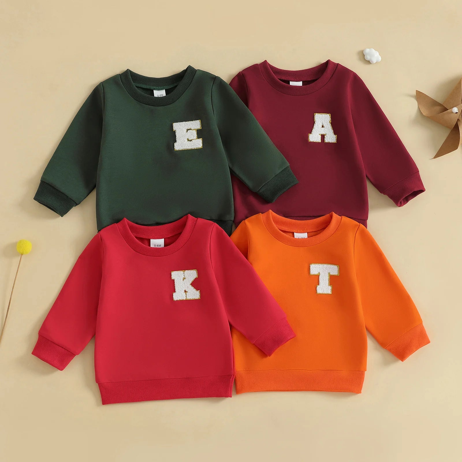 Kids Round Neck Long Sleeves Stylish Winter Sweatshirt