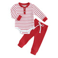 Ribbed Stripe Soft Cotton Romper Pants for Baby childrensterritory