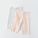 Little Girl Boy 2PCS Plaid knitted Clothes Set Sweater + Pant childrensterritory