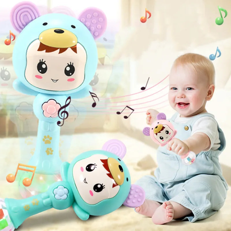 Baby Musical Rattle Hammer Toy with LED Lights childrensterritory