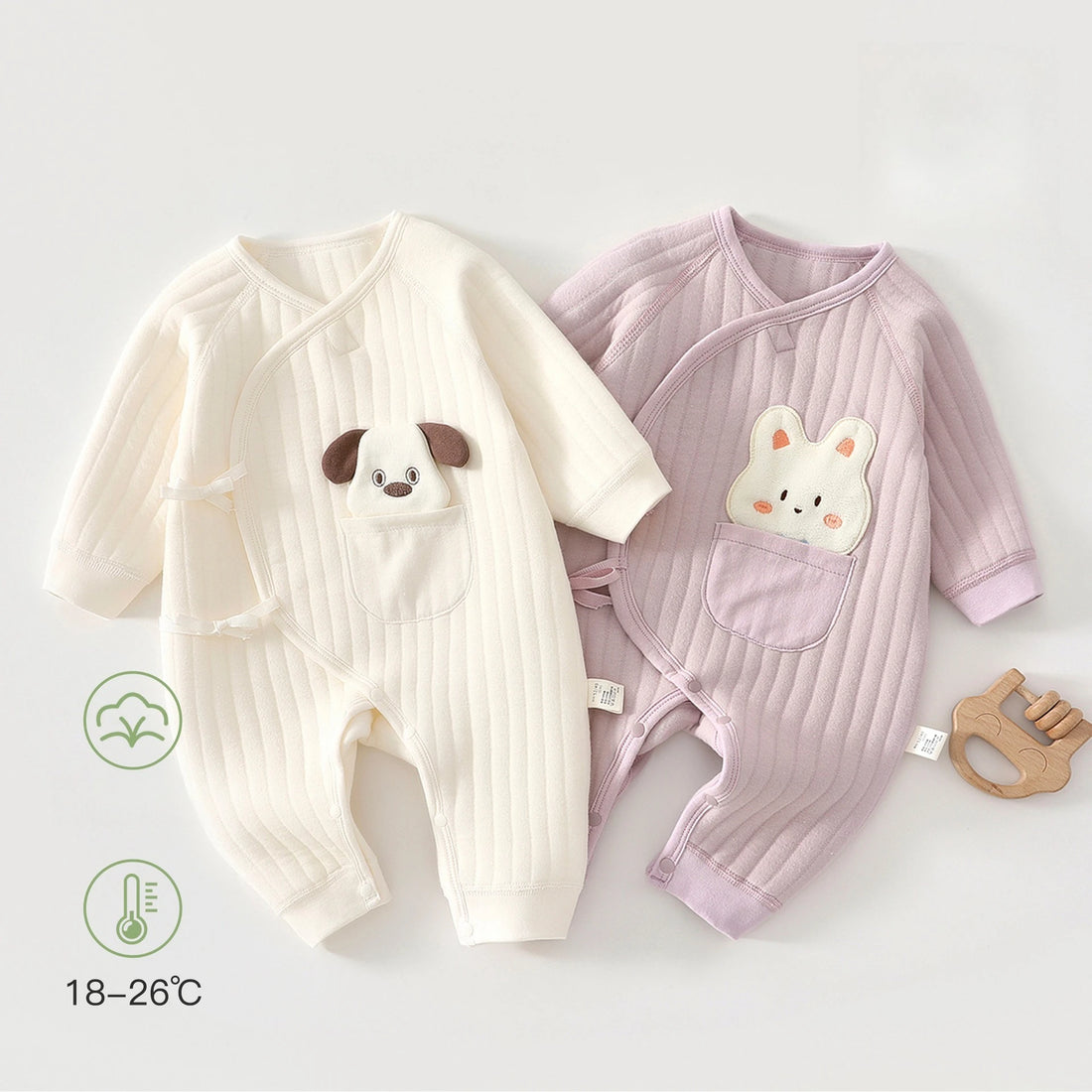 Baby Kids Long-Sleeved Winter Rompers