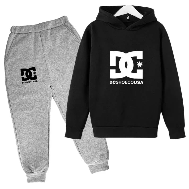 Kids Boys Long Sleeves Hoodies + Pants 2Pcs Set
